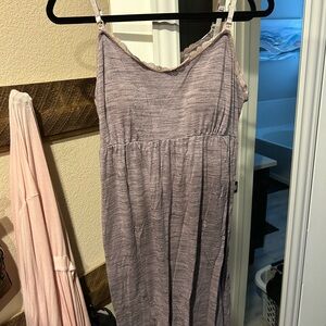 Motherhood Heathered Purple Maternity Nightgown